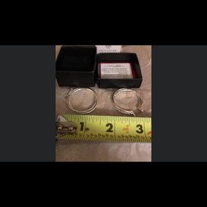 Silver tone earrings Avon